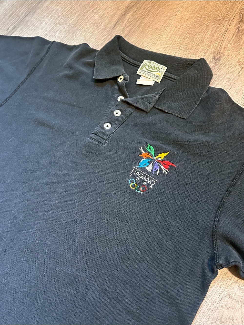 Vintage Roots Polo Shirt - Nagano 1998 Olympics Embroidery